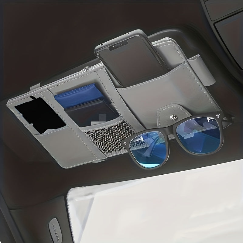 Car Sun Visor Organizer for Essentials and Documents