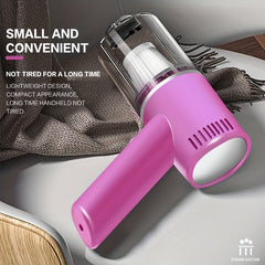 Portable Wireless Car Vacuum Cleaner Rechargeable Pink