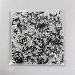 Flower Background Plate Stamps Stencils DIY Scrapbook Decorative Craft Embossing