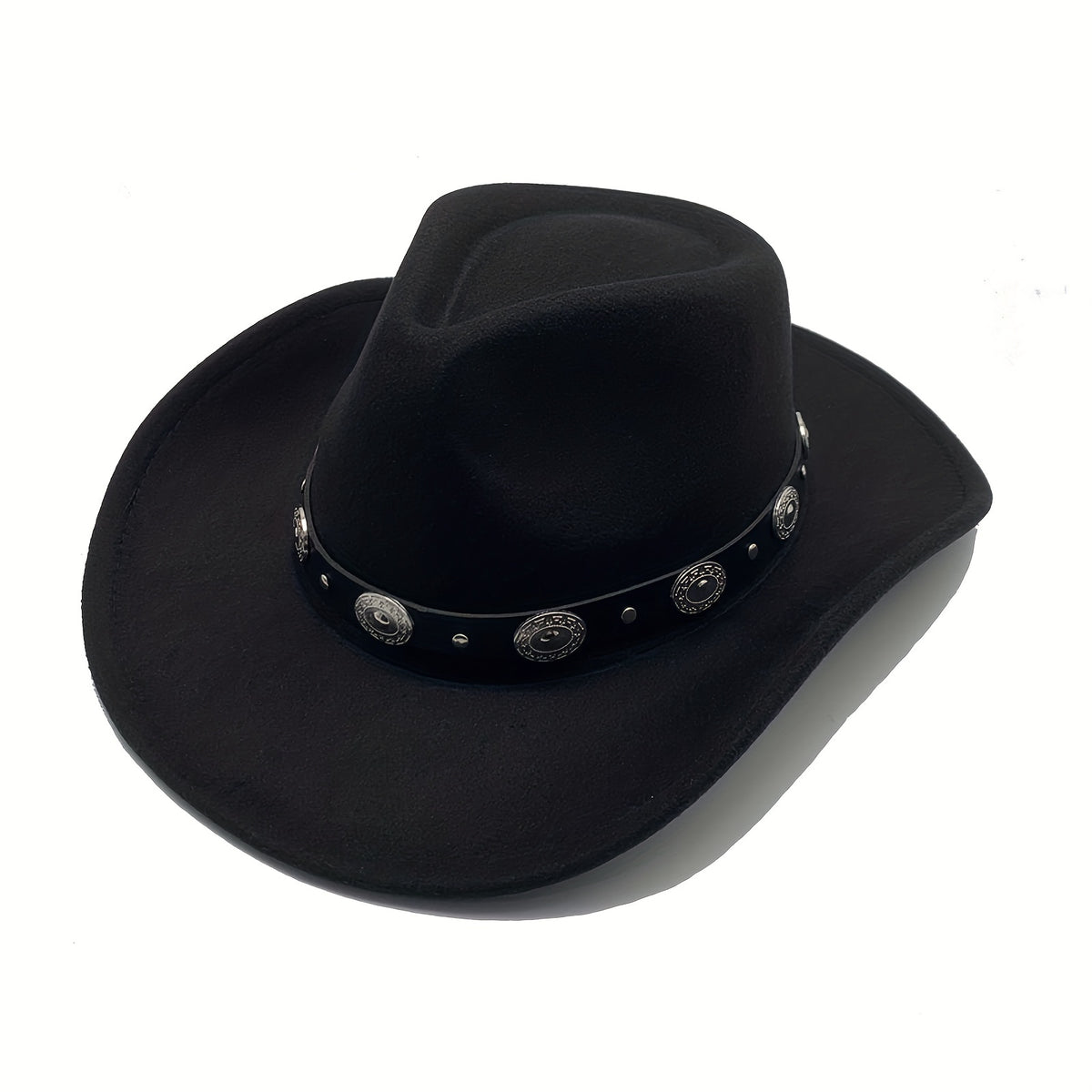Classic Western Cowboy Hat Wide Brim Felt Fedora Hat