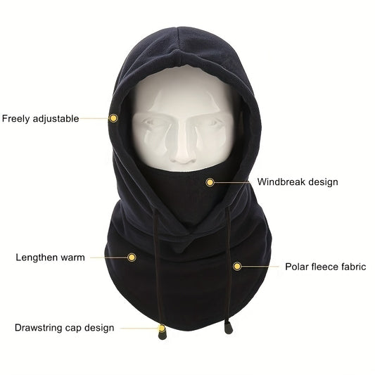 Thickened Windproof Fleece Ski Mask for Men and Women