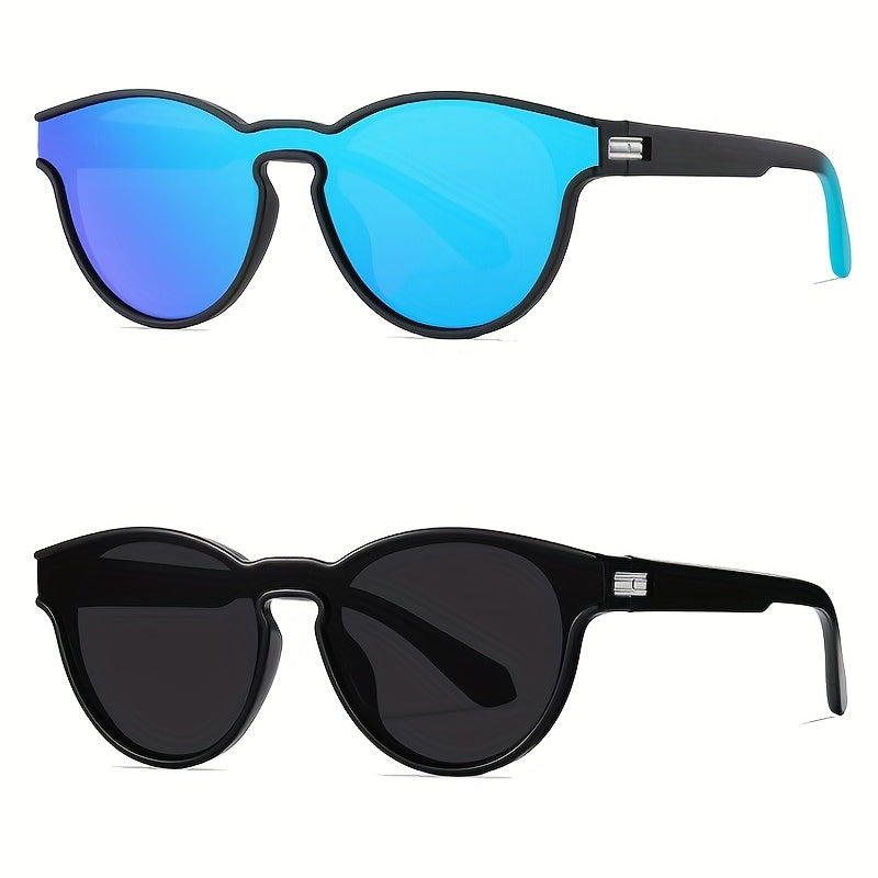 Men's Round Frame Polarized Sunglasses