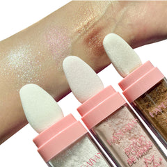 3-Color Highlighter Powder - Easy to Apply, Long Lasting, Versatile