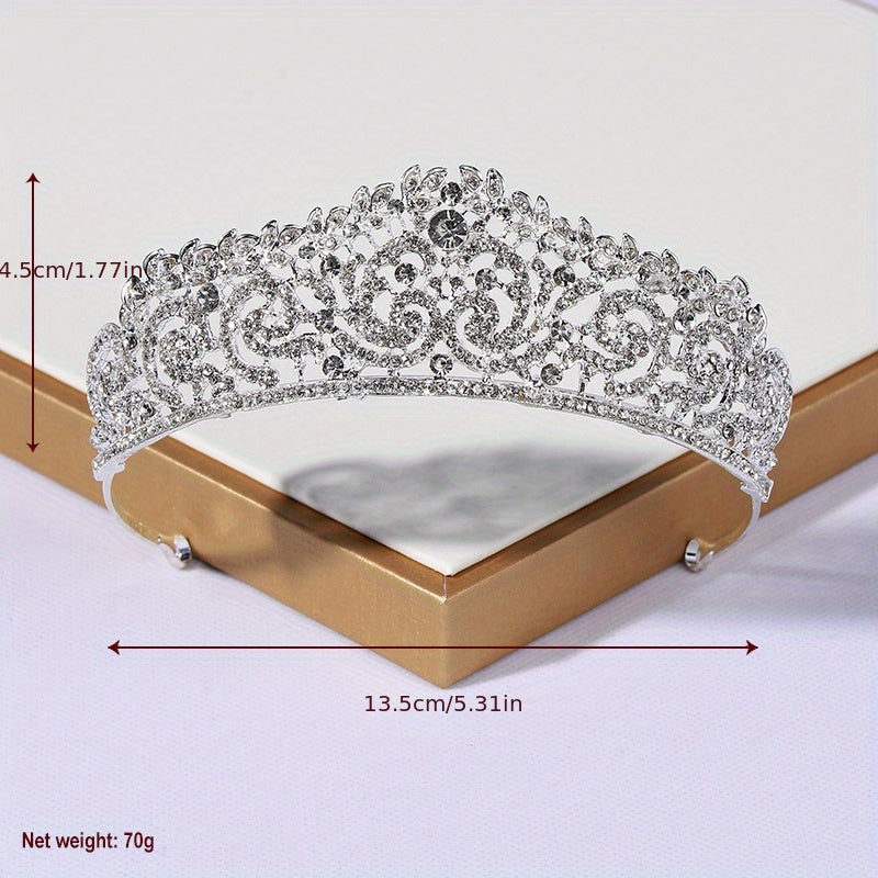 Rhinestone Crown Greek Goddess Style Crown Jewelry Headband
