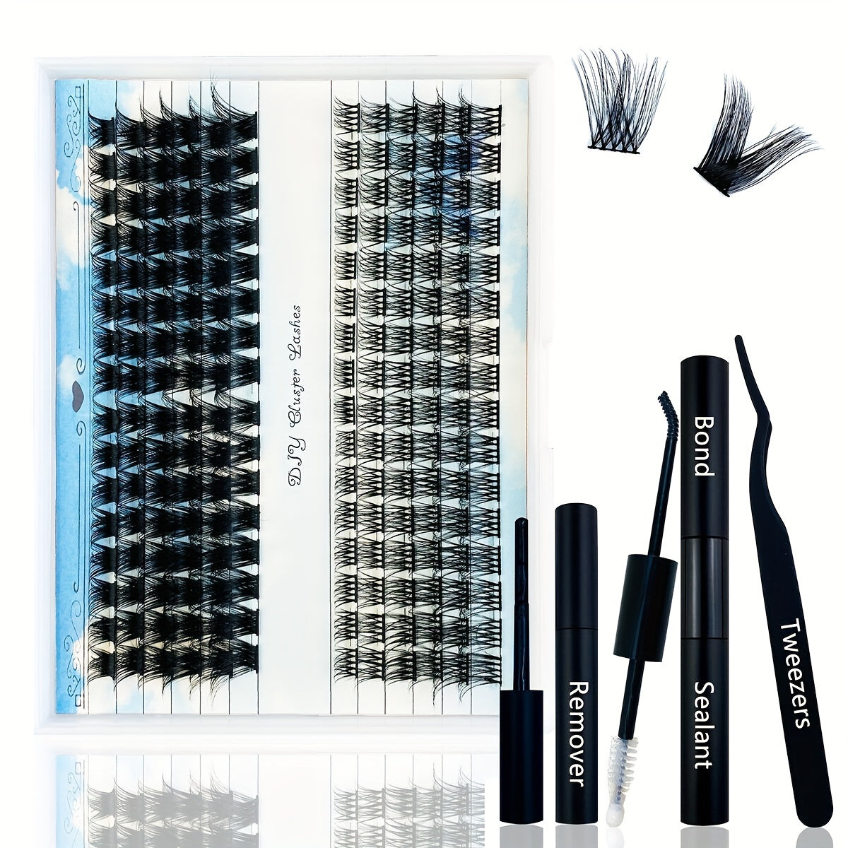 DIY Eyelashes Extension Kit With Lash Bond And Seal Mascara