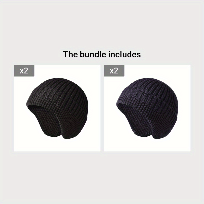 Winter Warm Knitted Cap Ear Protection Men Women