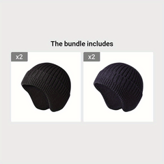 Winter Warm Knitted Cap Ear Protection Men Women
