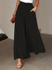  Wide Leg Trousers With Pockets