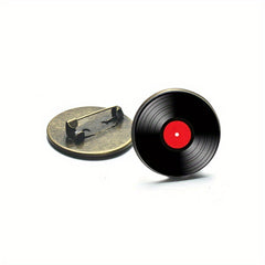 Record Player Brooch Pins Collar Jackets Dress Suit Hats Scarves Pants Brooches