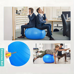 18 inch Pilates Ball Yoga Ball Fitness Balance Workout At Home Gym