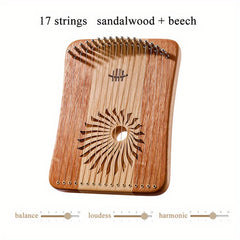 31 Strings Mini Thumb Lyre 17 Strings Finger Harp Wood Creative Finger Lyre