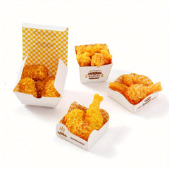 Mini Dollhouse Food Set - Fried Chicken Nuggets, Legs & Wings