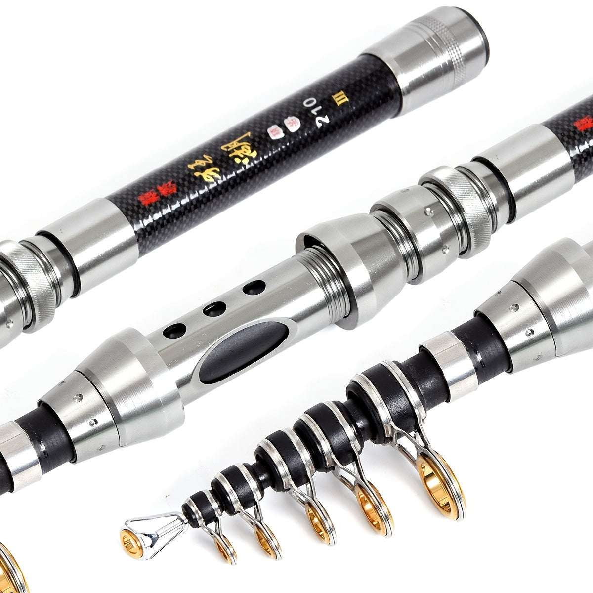 Carbon Telescopic Fishing Rod Lightweight Durable Casting Pole