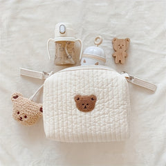 Soft Animal Print Diaper Bag Ins Small Portable Machine Washable Hand Washable