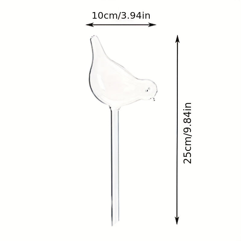 Automatic Plant Waterer Bird Shape Clear Plastic Aqua Bulbs