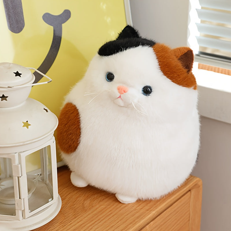 Fluffy Kitten Plush Doll Soft Stuffed Animal Perfect Gift for Teens