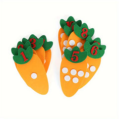 Montessori Carrot Number Matching Activity Materials