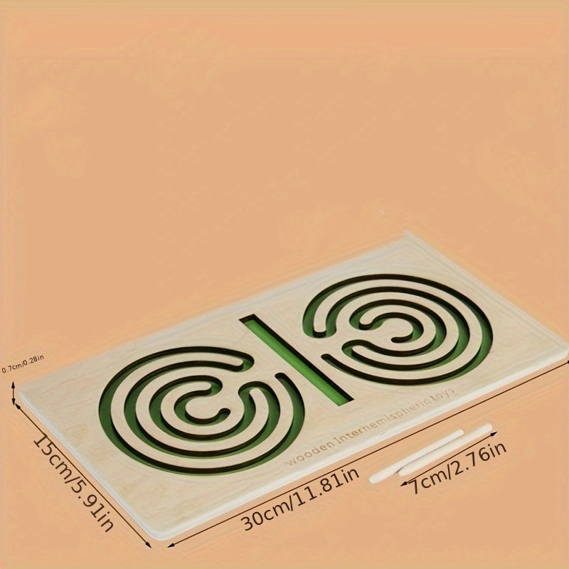 Wooden Maze Fun Puzzle Toy for Kids