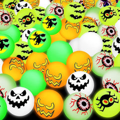10pcs Halloween Glow In The Dark Bouncy Balls 2 Halloween Trick Treat Toy