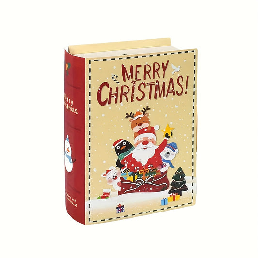 5pcs Christmas Book Paper Snack Candy Cookie Decor