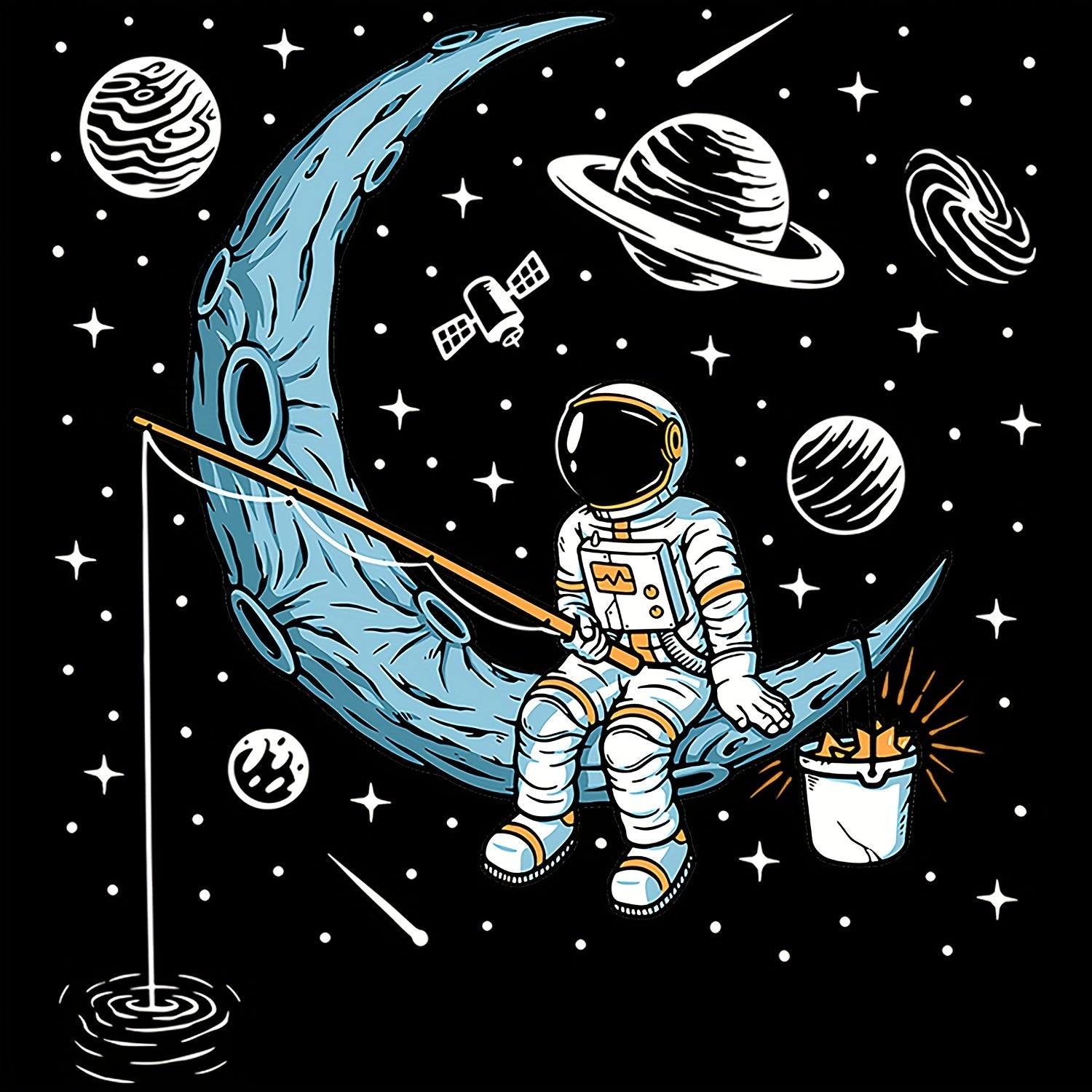 Astronaut Pattern Iron On Transfer Sticker DIY Clothing T Shirt Backpack