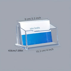 Modern Acrylic Desktop Card Holder for Creative Storage
