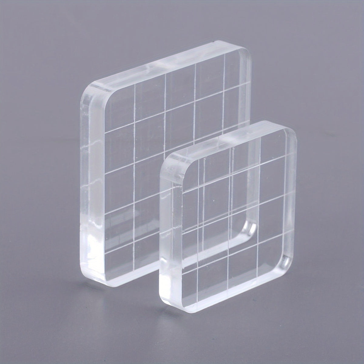 2pcs Acrylic Stamp Handles for Perfectly Aligned Stamping Results