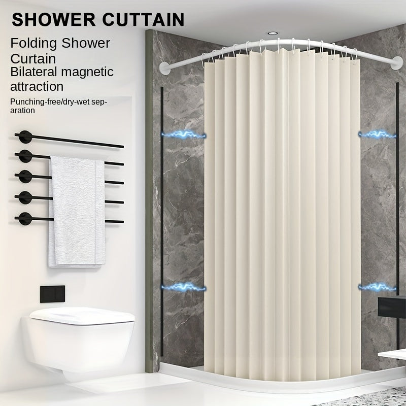 Thick Shower Curtain Waterproof Bathroom Curtain with 12 Hooks