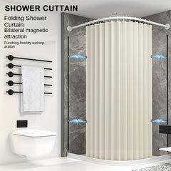 Thick Shower Curtain Waterproof Bathroom Curtain with 12 Hooks