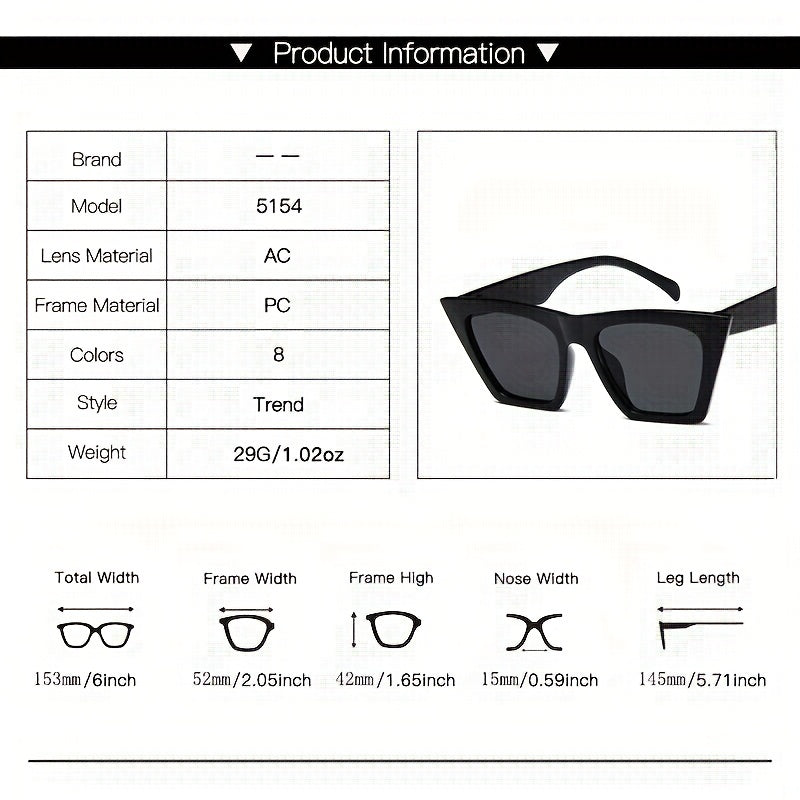 Y2K Cat Eye Sunglasses Gradient Outdoor Glasses UV 400