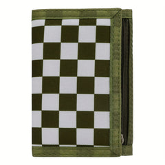 Men's Plaid Wallet Casual Coin Purse Soft Bag