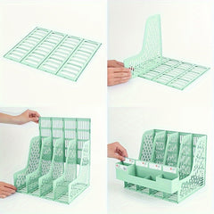 24pcs File Rack Desktop Storage Rack Desktop File Organization Rack