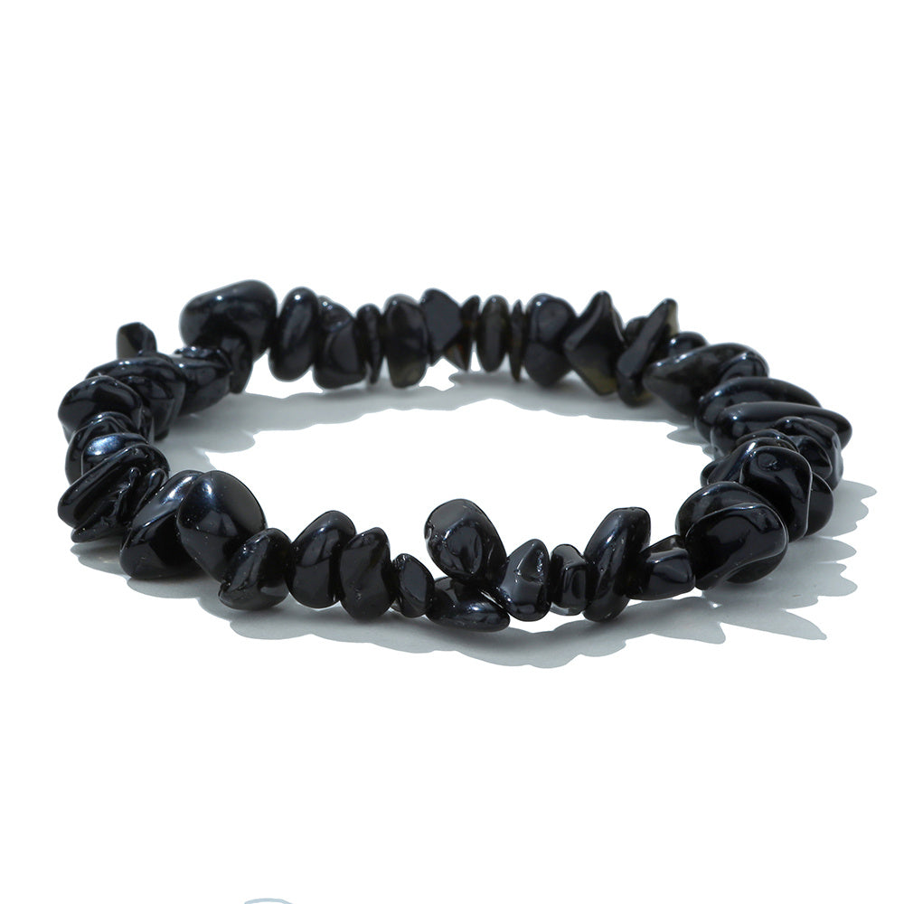 Natural Stone Crystal Gravel Bracelet Citrine Hand String Elastic Bracelet