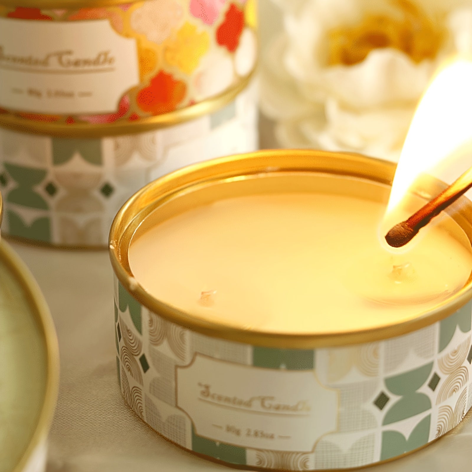 Unique Scented Soy Candle for Home Decoration
