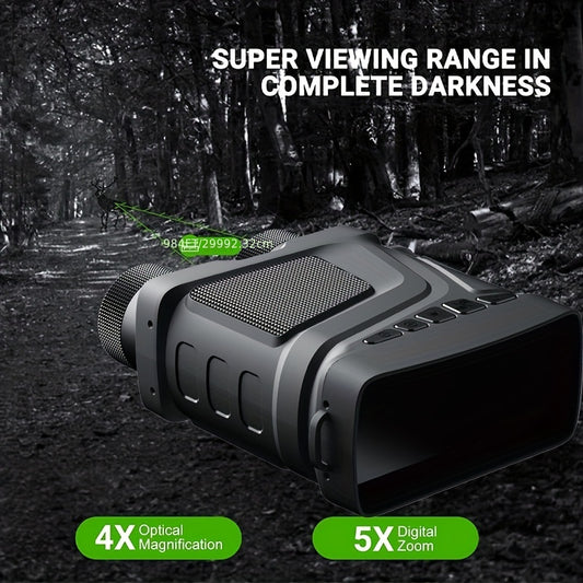5X Zoom Infrared Night Vision Binoculars 1080P 300M for Camping
