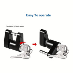 Trailer Hitch Lock - Rust Resistant Anti Theft Coupler Padlock