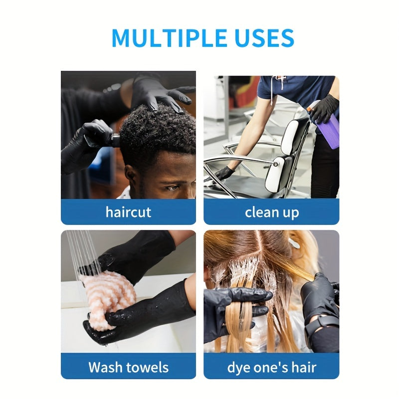 5 Pairs Reusable Hair Dye Gloves - Thick Rubber Latex for Hair Application