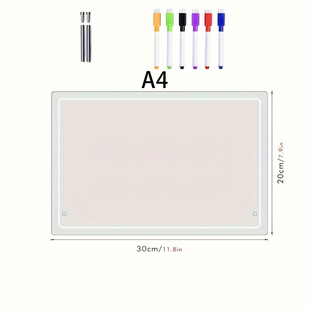3D Acrylic Blank Planning Desktop Memo Board