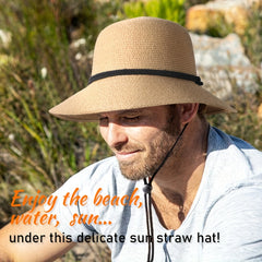 Perforated Straw Hat Summer Sun Hat Men Women