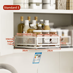 Kitchen Cabinet Storage Rack Pull Out Spice Rack Organizer