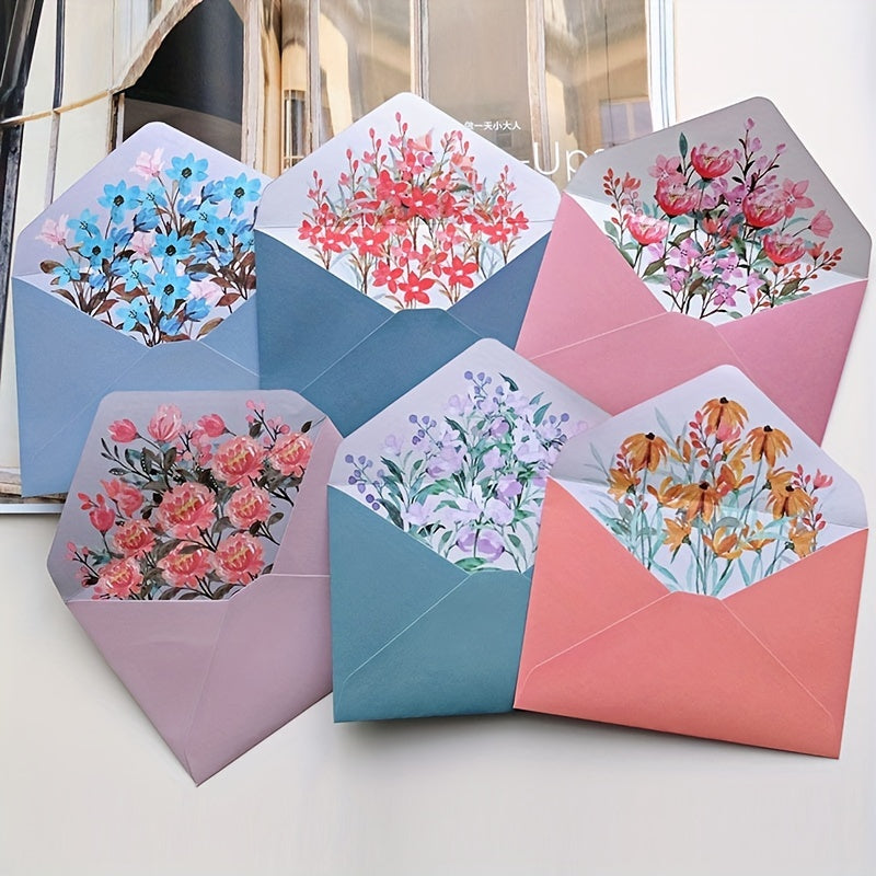 Vintage Floral Stationery Set: Blank Note Cards & Envelopes
