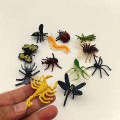 Colorful Insect Models 12pcs Spider Ladybug Beetle Ornaments