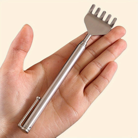 Adjustable Stainless Steel Back Scratcher with Retractable Claw