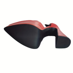Women's Block Heels Point Toe Platform Pumps Sexy Dress Heels