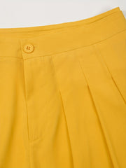  Women's Ruched Button Up Wide-Leg Pants