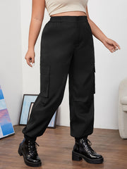  Cargo Jogger Trousers High Rise