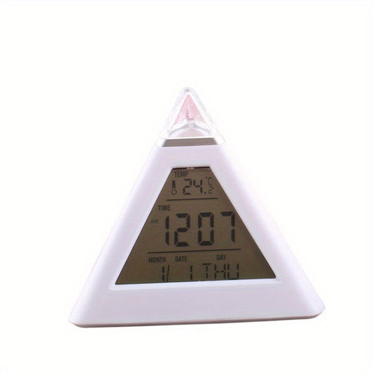 7 LED Digital Alarm Clock for Home Office Dorm Car & Boat