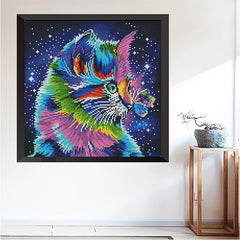 Cat Cross Stitch Embroidery Kit DIY Home Decor