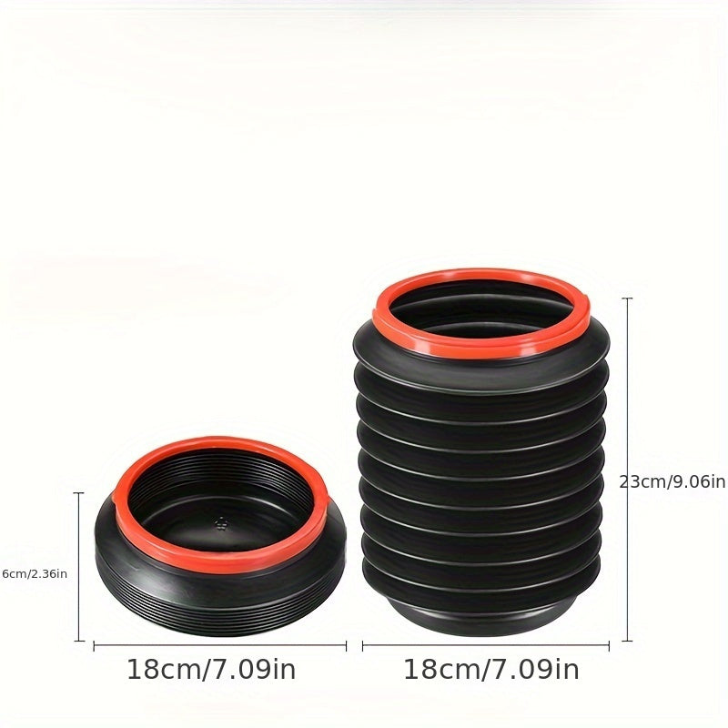Retractable Car Trash Can 4L Large Capacity Car Storage Bucket