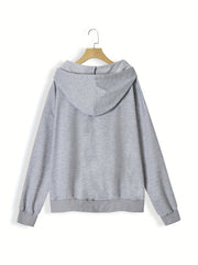 Women's Plus Solid Hoodie & Striped Tank Top Outfit